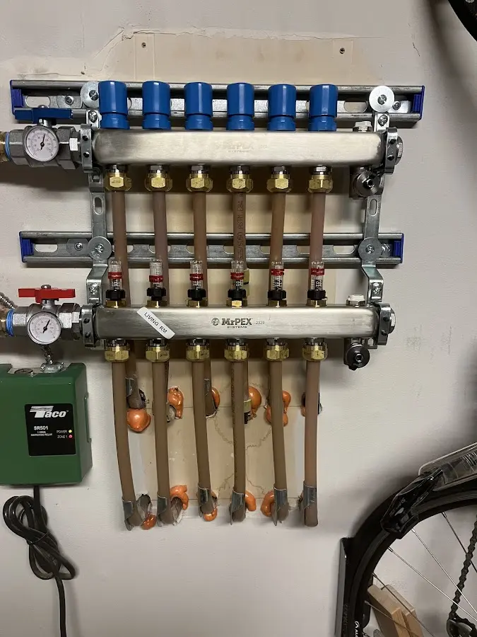 Plumber performing Gas Leak Detection at a residential property in Bullhead City